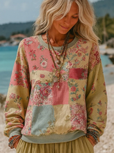 Sweat-shirt Femme Imprimé Fleurs
